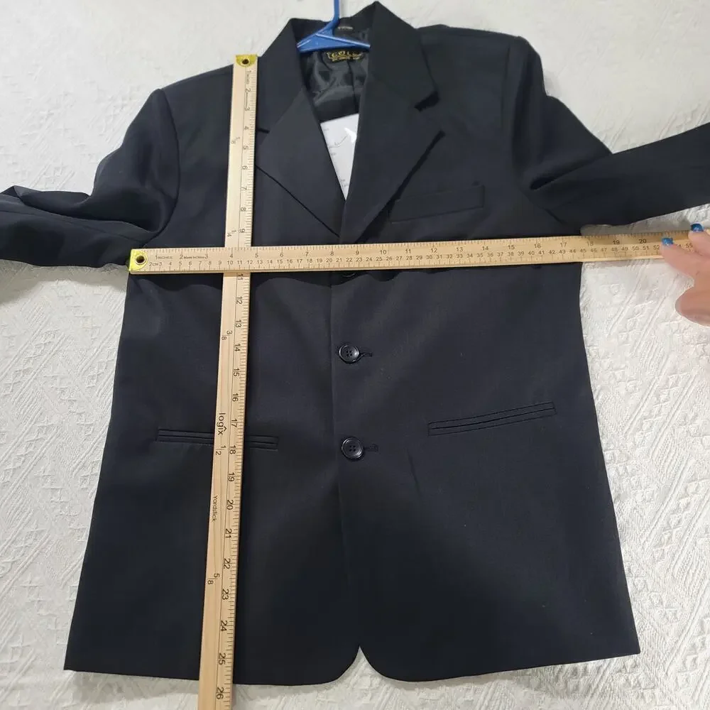 Cole by Sweet Kids boys Husky blazer black size 14H Formal Wedding Event Party